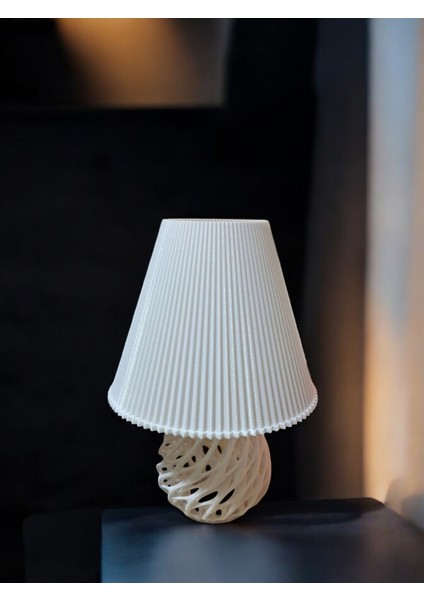 Twıster Model Özel Tasarım Abajur ve Masa Lambası Beyaz fiyatları
