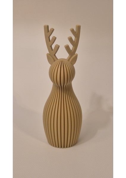 yılbaşı geyik dekor biblo 3'lü set