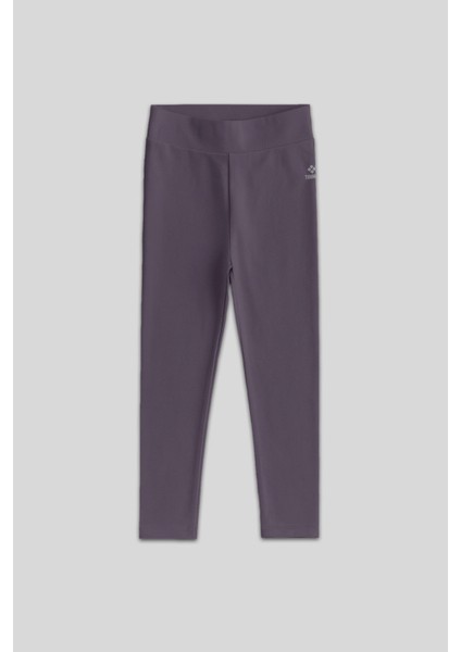 Eflatun Yüksek Bel Dar Paça Kız Çocuk Tayt - 75047