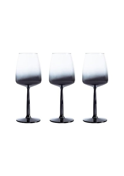 Lora 3'lü Kadeh Seti -Füme 430 ml