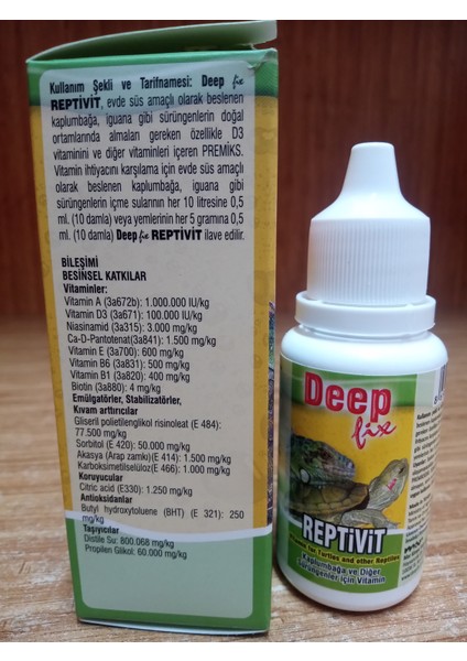 Tisert Büyük Kaplumbağa Bahçesi+30 ml Reptivit Kaplumbağa Vitamini modelleri