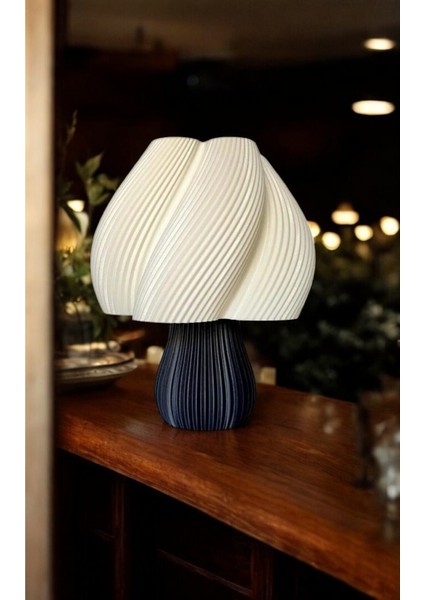 Vintage Dekoratif Bohem Abajur Gece Masa Lambası Ev Dekorasyon Siyah Krem