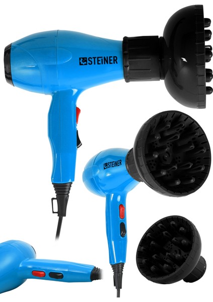 3800 Watt Professional Saç Kurutma Makinesi Ac Motor Fön Makinesi + Difüzör + 2 Adet Başlık modelleri