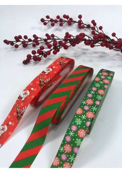 Çok Renkli Yılbaşı Kurdele Süsleme, 9 Metre, Neşeli ve Parlak Dekorasyon