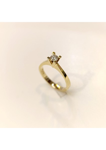 0.27CT Tek Taş Pırlanta Yüzük 14 Ayar Altın Hd Videolu indirimleri