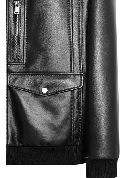 Duran Hakiki Deri Erkek Siyah Mont fiyatları