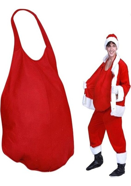 Kırmızı Noel Baba Göbeği ve Kostüm Aksesuarları, Eğlenceli ve Renkli Tasarım