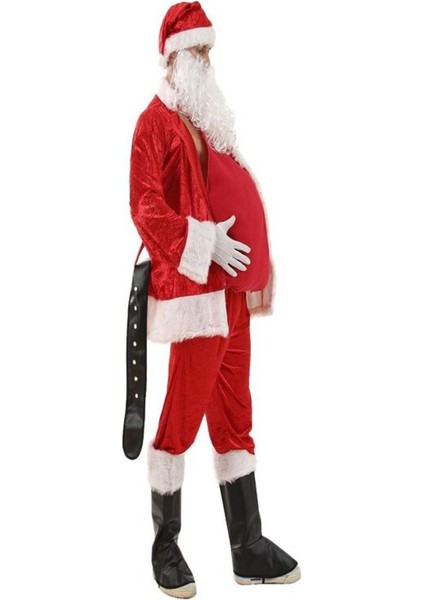 Kırmızı Noel Baba Göbeği ve Kostüm Aksesuarları, Eğlenceli ve Renkli Tasarım fiyatları