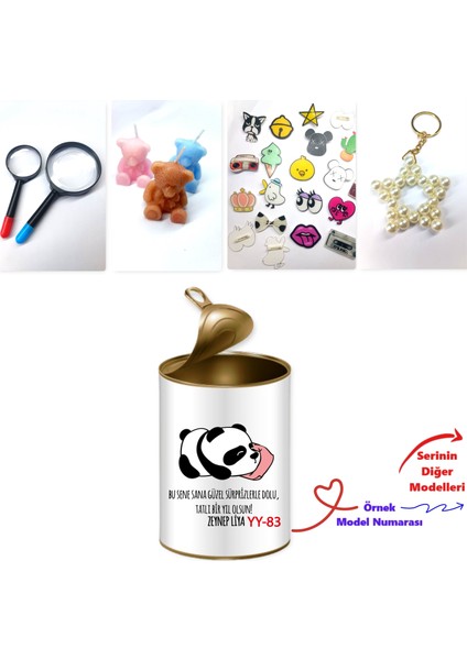 Kişiye Özel Sevimli Yılbaşı Hediye Kutusu Sevgiliye, Ablaya, Kardeşe, Dosta, Kankaya, Arkadaşa Sürpriz Temalı Hediye Kutusu - (100 Yeni Yıl Model) fiyatları