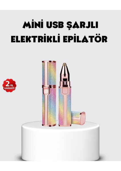USB Şarjlı Kaş ve Yüz Tüy Alma Cihazı – Taşınabilir ve Acısız Kullanım - EG001S-4RBTF5