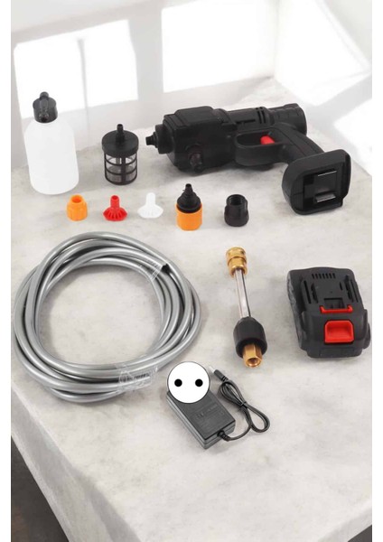 Yeni Nesil Araç Yıkama Şarjlı Tabancası Basınçlı Su Hazneli - EG001S-4R1W47 fırsatları