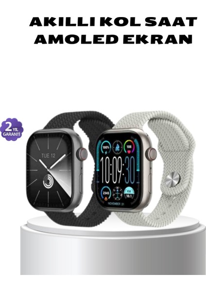 Akıllı Saat Kablosuz Şarjlı Bluetooth 5.2 Arama Bildirim Sesli Asistan 420 Mah - EG001S-4RCXJ4