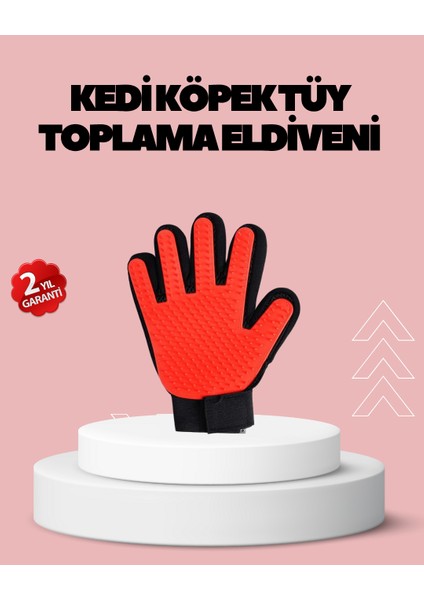 Evcil Hayvanlar Için Tüy Dökülme Önleyici Eldiven – Masaj ve Temizlik Için - EG001S-4RBSE