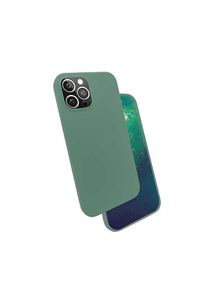 Zore Ile Uyumlu 12 Kılıf Silk Silikon, Koyu Yeşil