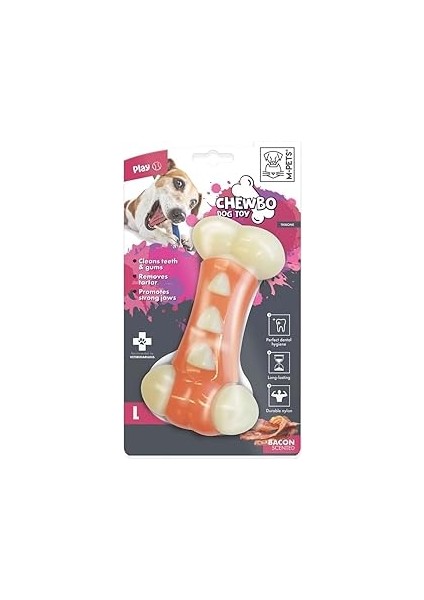 M-Pets Chewbo Tribone Dental Et Aromali Köpek Oyuncaği (L)