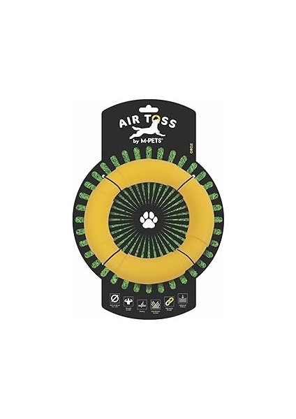 M-Pets Toss Ci̇rcle Dayanikli Suda Yüzen Köpek Oyuncaği Yellow