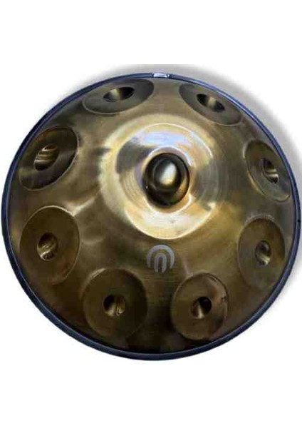 Steel Handpan 9 Nota Re Minör Çanta Renkli Kuşak Bakım Yağı