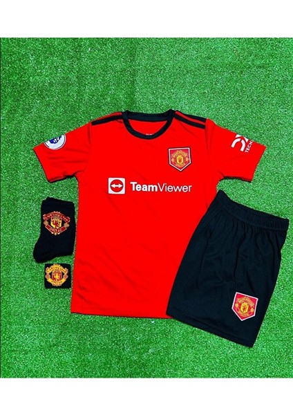 M.unitedd 2022-23 Sezonu Cristiano Ronaldo Çocuk Forması 4'lü Set (Armalı) fiyatları
