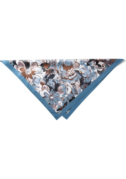 Sanatsal Çiçek Desenli Bandana Fular indirimleri
