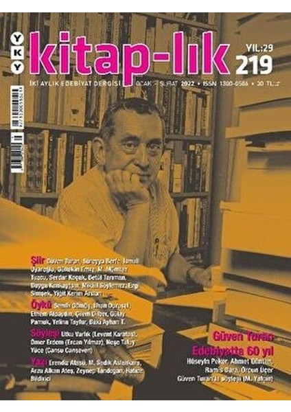Kitap-Lık Sayı 219 - Iki Aylık Edebiyat Dergisi (Şubat 2022)