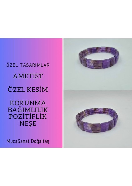Ametist Özel Kesim Bileklik
