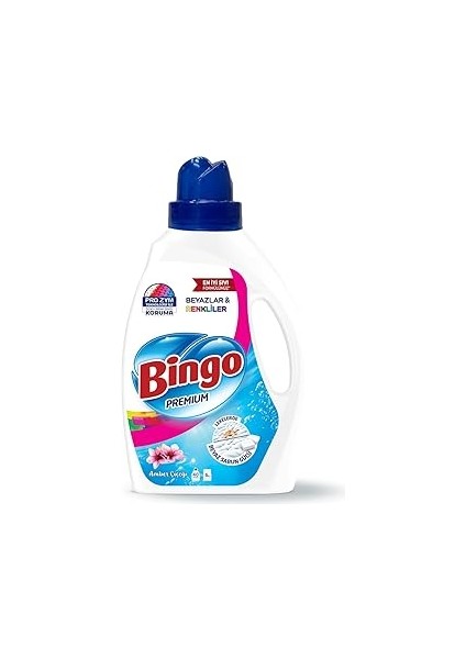 Bingo Sıvı Deterjan 2600 Ml, Renkli & Beyaz, Amber