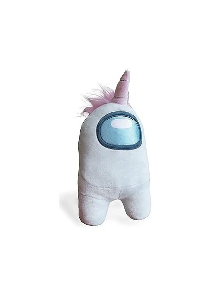 Yume Among Us Şapkalı Beyaz Pelüş Figür 30 cm Toys