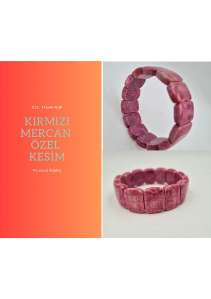 Mercan Doğaltaş Bileklik Özel Kesim