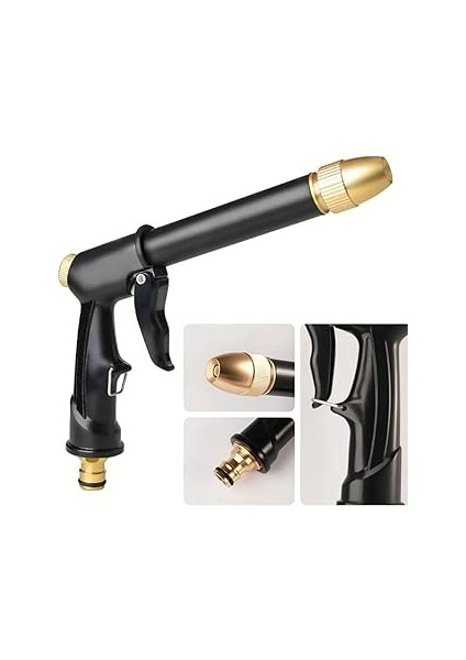 Usin Bahçe Sulama Araç Oto Yıkama Temizlik Tazyikli Su Püskürtme Yüksek Basınçlı Hortum Ucu Aparatı