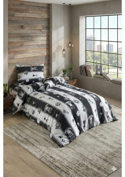 Taraftar Kartal Desen Tek Kişilik Nevresim Takımı fiyatları