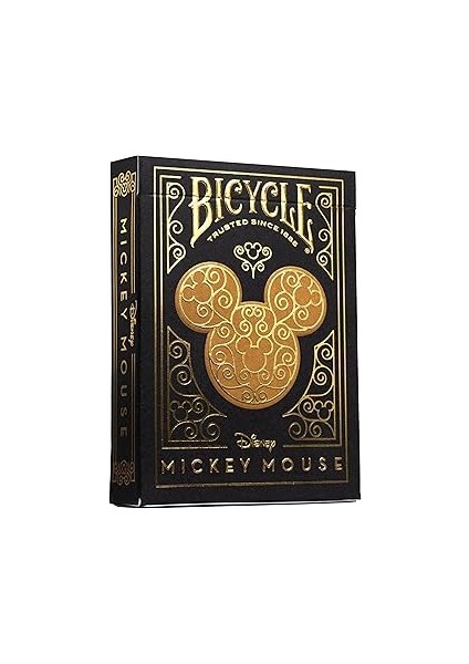 Bicycle Mickey Mouse Siyah ve Altın Sarısı Oyun Kartları