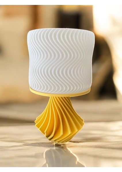 Elegance Tasarım Dekoratif Abajur 3D Ev Dekorasyon Bohem Vintage Dekorasyon Sarı fiyatları