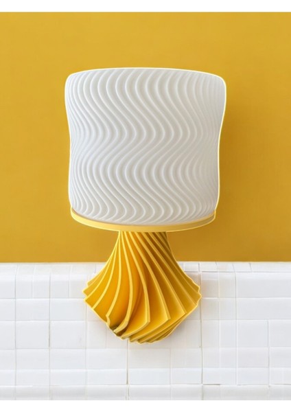 Elegance Tasarım Dekoratif Abajur 3D Ev Dekorasyon Bohem Vintage Dekorasyon Sarı fırsatları