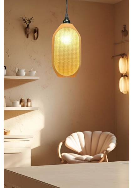 Modern Sarkıt Tekli Kovan Avize Serisi ( 23X27 cm ) Salon Mutfak Oturma Odası Cafe Bar