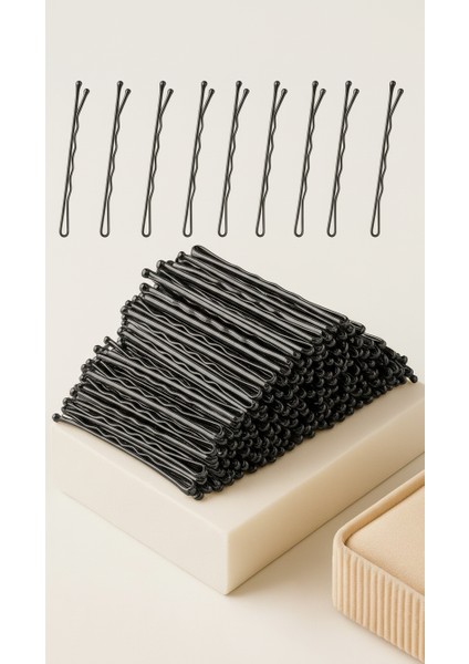 150’LI Siyah Metal Tel Toka Seti – Profesyonel Saç Şekillendirme Için 722416 modelleri