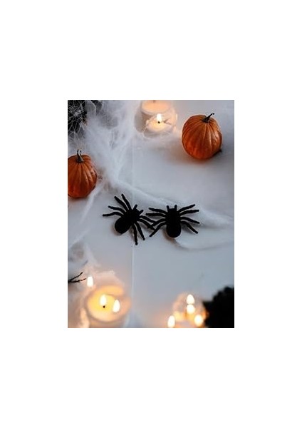 Halloween Örümcek 2'li̇ 11CM Flok Kumaş AST6763