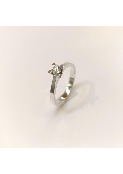 0.24CT G Color Tek Taş Pırlanta Yüzük 18 Ayar Altın Hd Videolu fiyatları