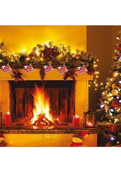 Yılbaşı Temalı Mini Tren Dekorasyon Seti, 4 Parça, Kırmızı, Şık ve Eğlenceli Süsleme Seti fiyatları