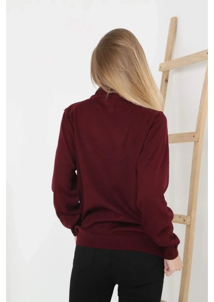 Kadın Yarım Boğaz Triko Kazak Yumuşak Dokulu Pamuklu Ince Dokuma, Uzun Kollu Rahat Regular Kalıp fiyatları