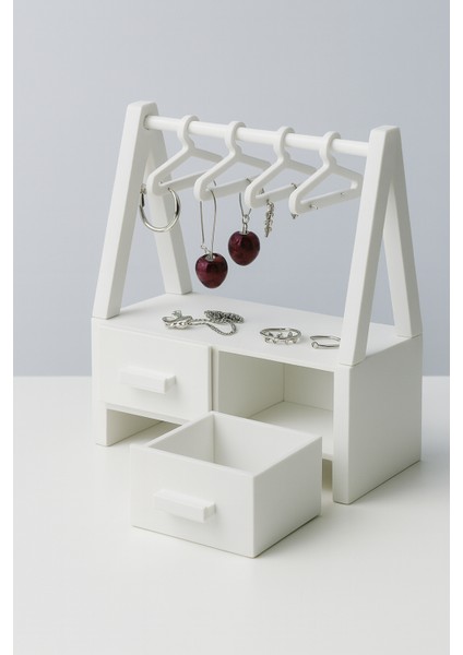 Mini Askılı Takı Düzenleyici Mücevher Standı Çekmeceli Takı Organizeri indirimleri