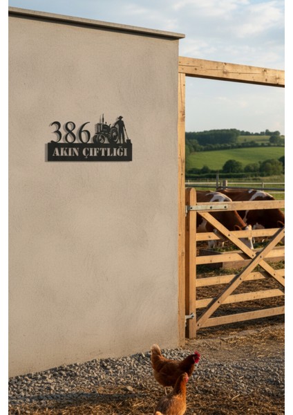 Kişiye Özel Isimli Metal Çiftlik Tabelası Kapı Duvar Tabela Bahçe Hediyesi fırsatları