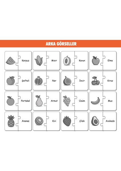 Bymeyla 64 Parça Eşyalar,taşıtlar,meyveler,hayvanlar Alemi Zeka Geliştirici Eğitici Puzzle Seti indirimleri