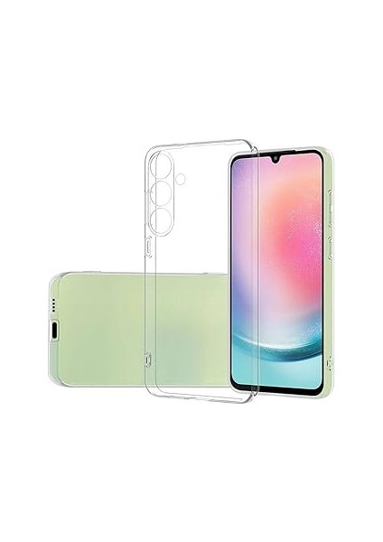 Spia S24 ile Uyumlu Kılıf Kamera Korumalı Şeffaf Silikon Kapak (Samsung Gal