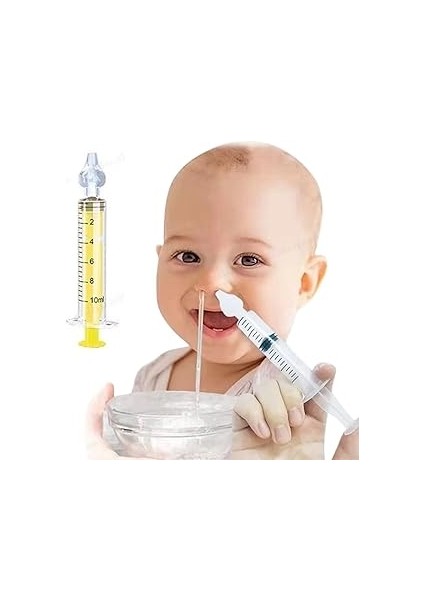 2 Adet Renkli Burun Duşu, Yeni Doğanlar Için Yumuşak Silikon Uçlu, 10 ml Burun Duşu, Uzun Ömürlü ve