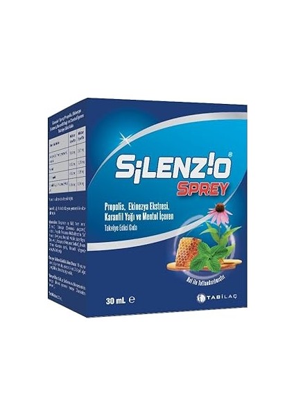 Tab Ilaç Silenzio Sprey 30 ml