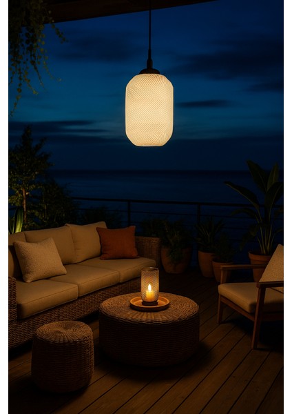 Dekoratif Avize Zikzak Serisi Iskandinav Ev Ofis Veranda Mutfak Çap 20 cm fırsatları