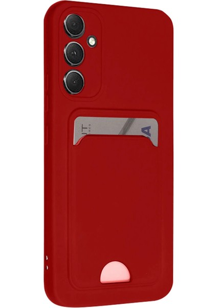 A16 5g Kılıf Kelvin Kartvizitli Silikon - Kırmızı fiyatları