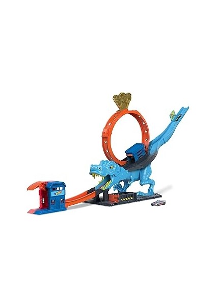 Hot Wheels Dinozor ile Mücadele™ Oyun Seti 1 Adet Oyuncak Araba Içeren Hot Wheels™ Şehri Pist Seti,