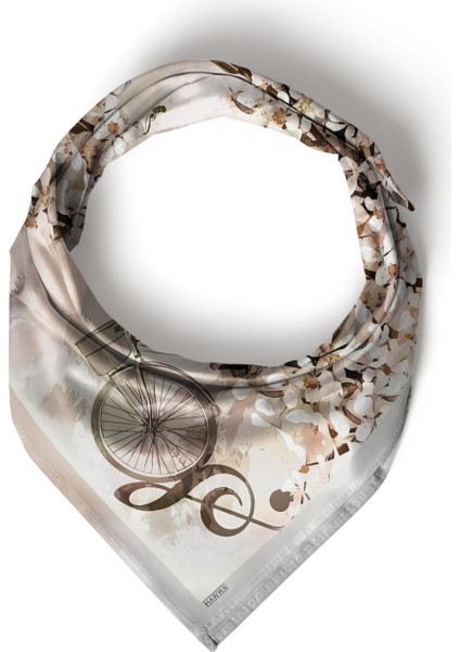 Bahar Bisikleti Desenli Bandana Fular fırsatları