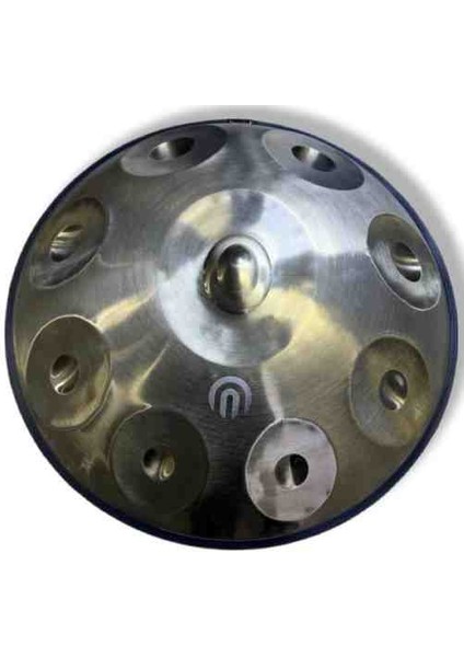 Steel Handpan 9 Nota Re Minör Çanta Renkli Kuşak Bakım Yağı